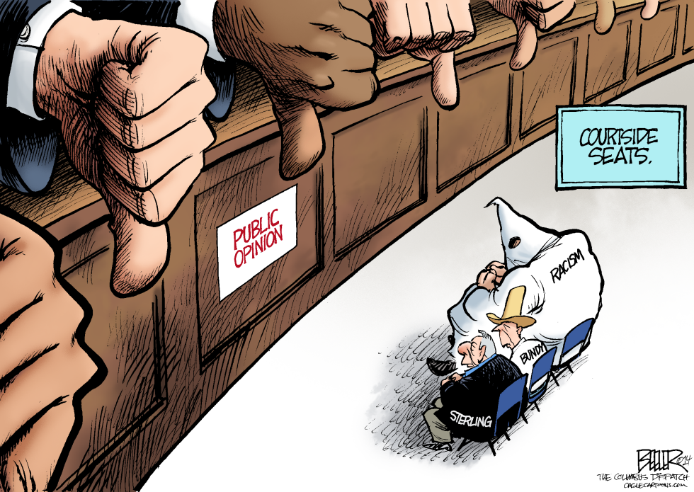  COURTSIDE SEATS by Nate Beeler