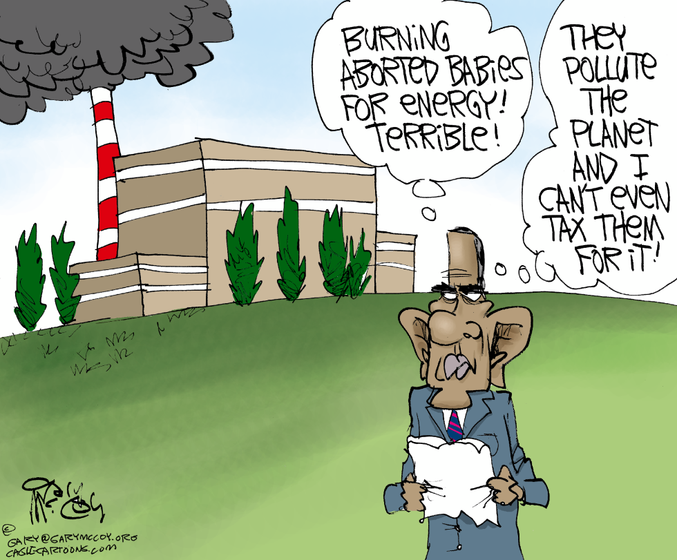 Obama's Burning Babies COLOR