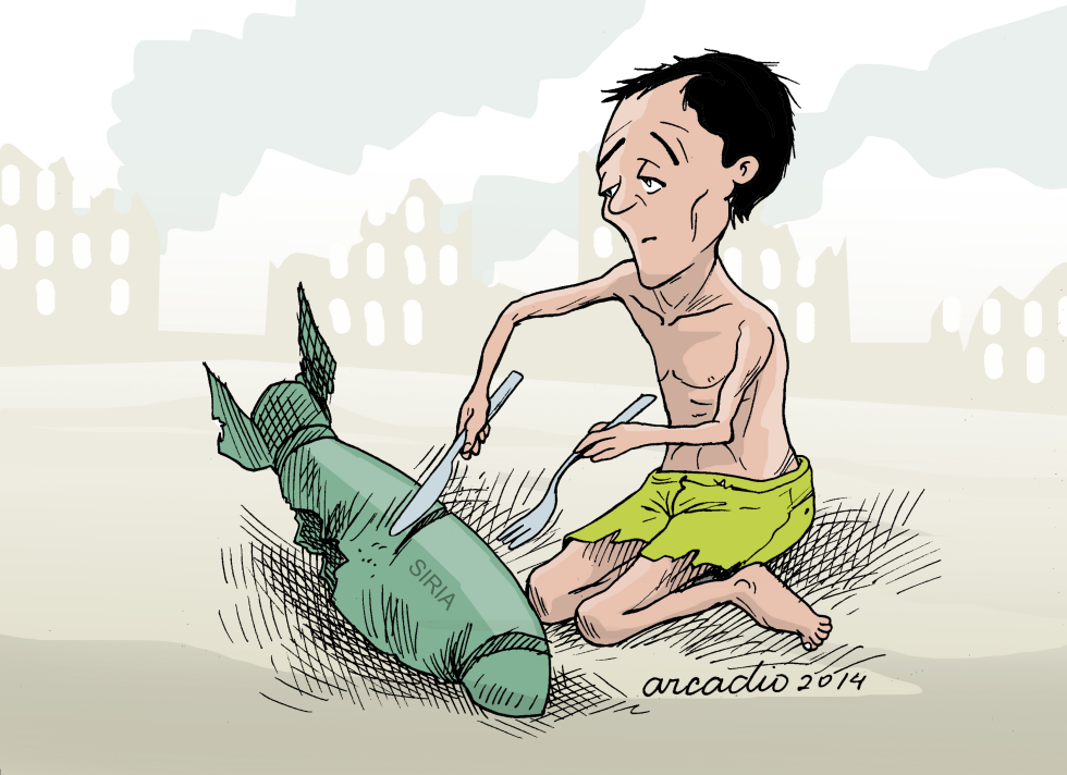 Niño sirio hijo de la guerra