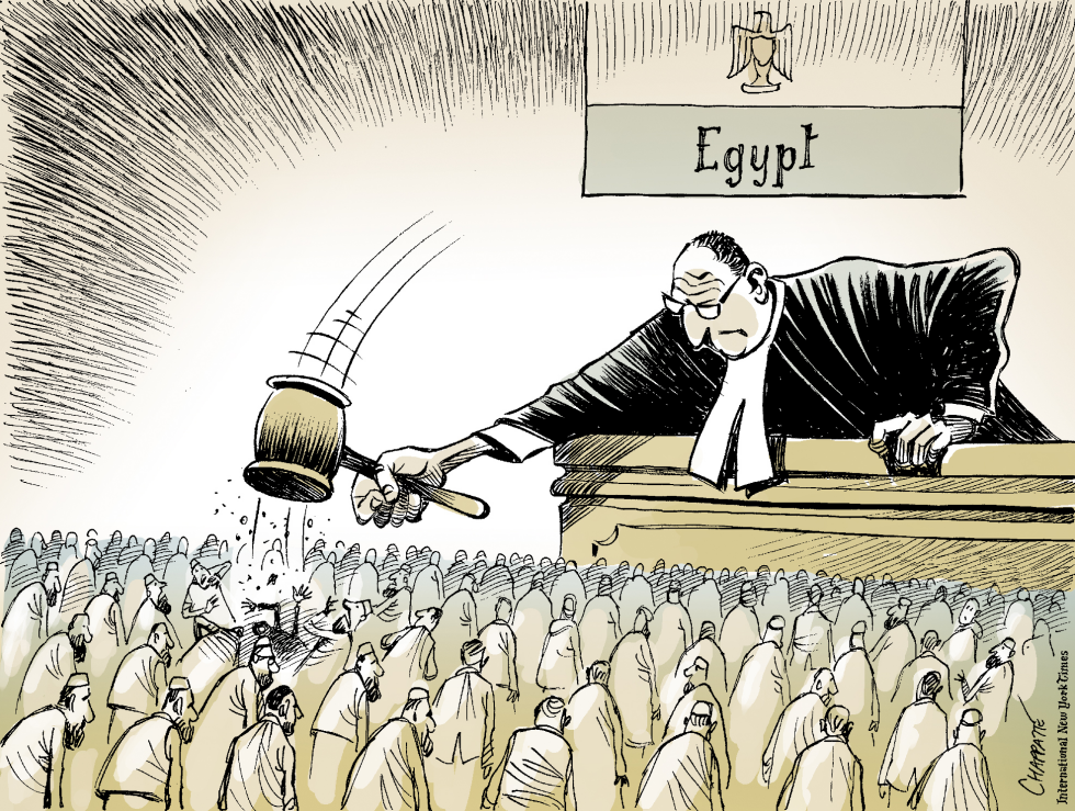  EGYPTIAN JUSTICE by Patrick Chappatte