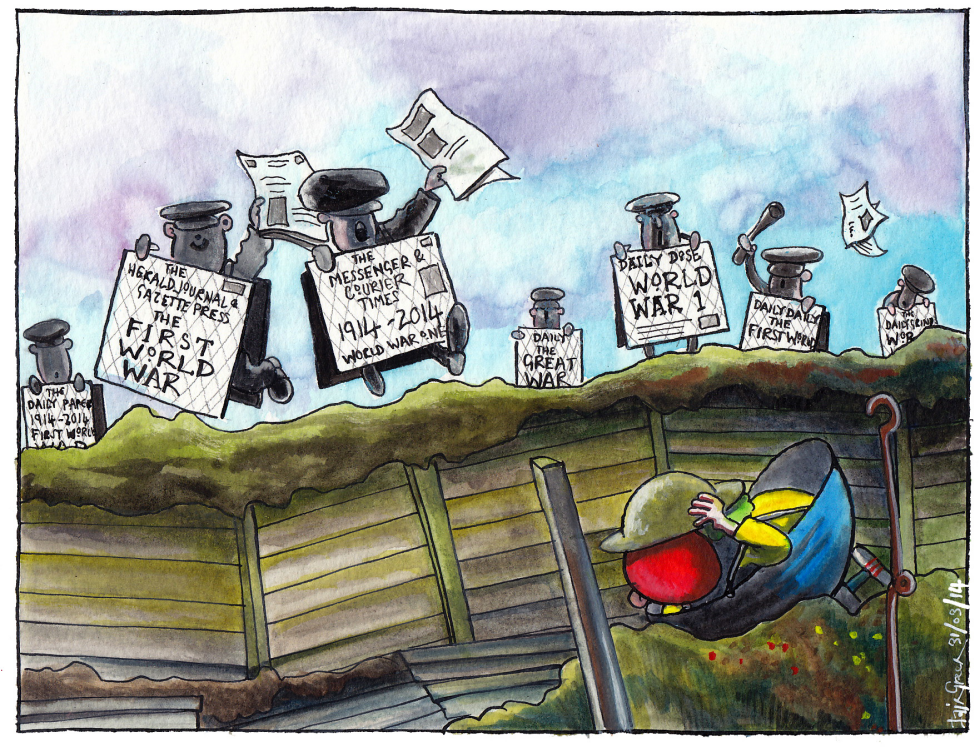 FIRST WORLD WAR MEDIA FRENZY