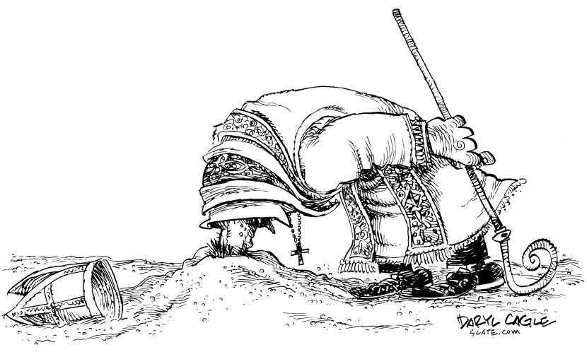 Priest Head in Sand