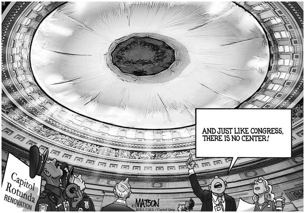 Giant Donut Installed for US Capitol Rotunda Renovation