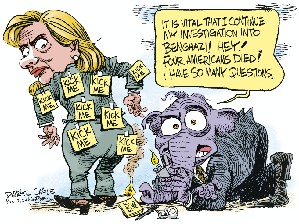 Hillary Clinton Banghazi Kick-Me COLOR