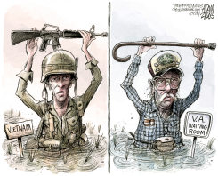 VA WAITING ROOM  by Adam Zyglis