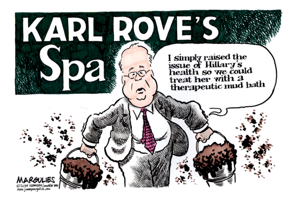 Karl Rove and Hillary Clinton