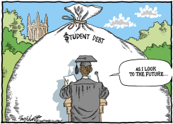 STUDENT LOANS/STUDENT DEBT by Bob Englehart