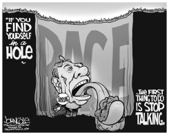 DON STERLING TALKS BW by John Cole