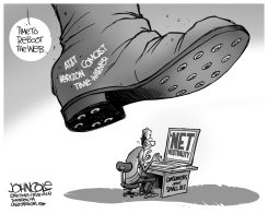 REBOOT THE INTERNET BW by John Cole