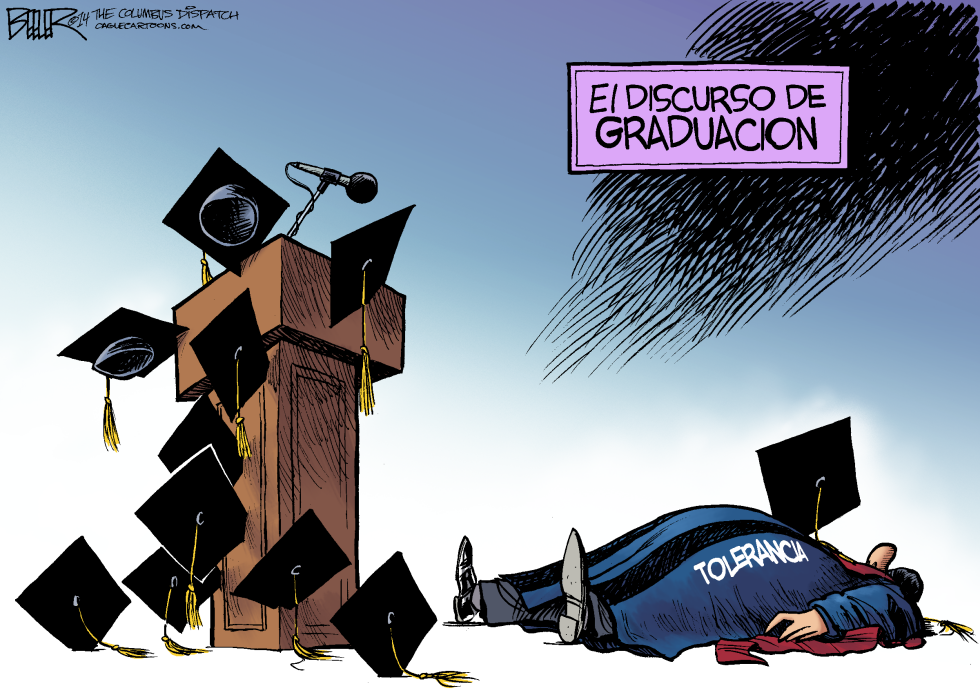  INTOLERANCIA EN EL CAMPUS  by Nate Beeler