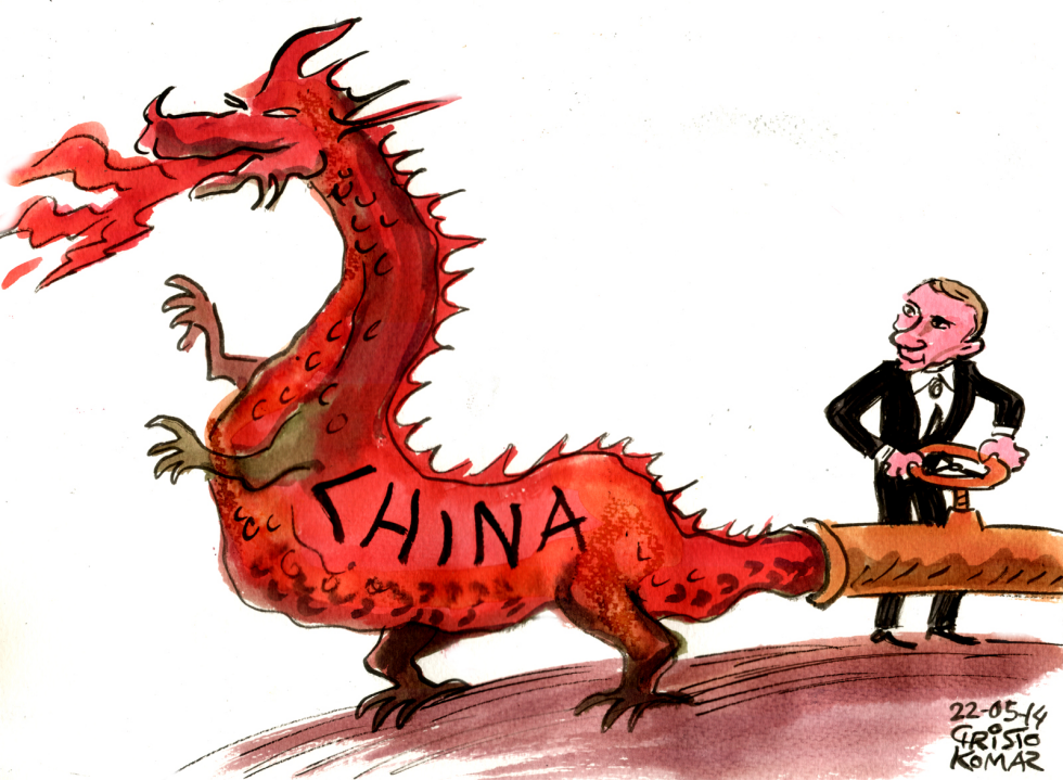 Putin and Chinese dragon