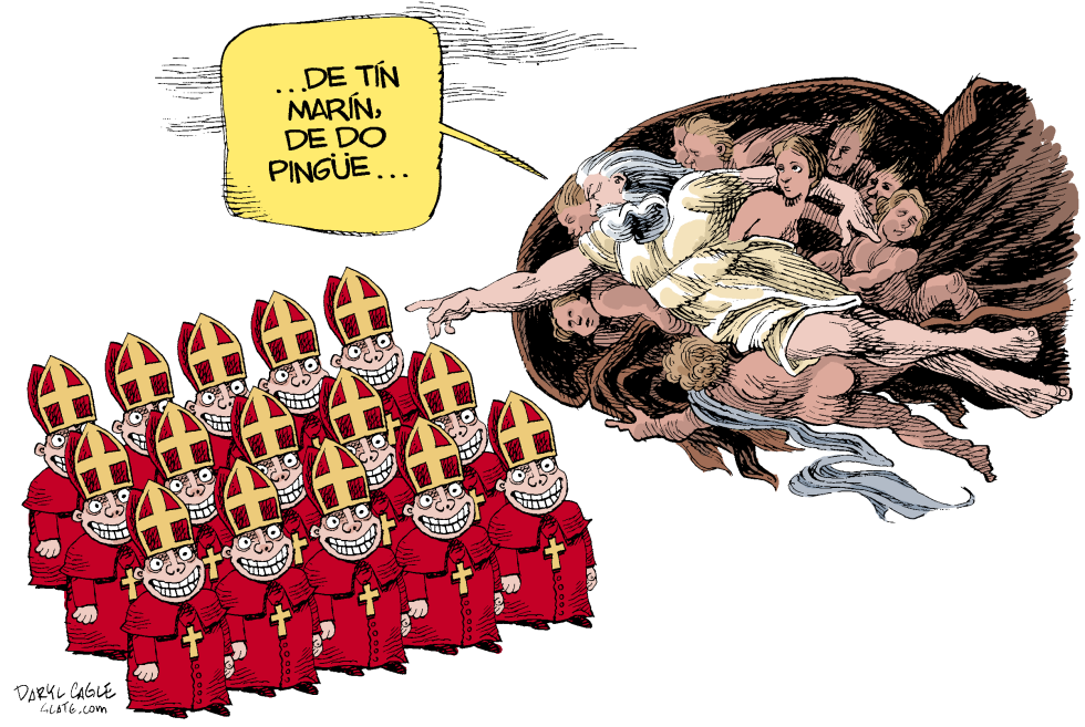  DIOS Y LOS CARDENALES by Daryl Cagle