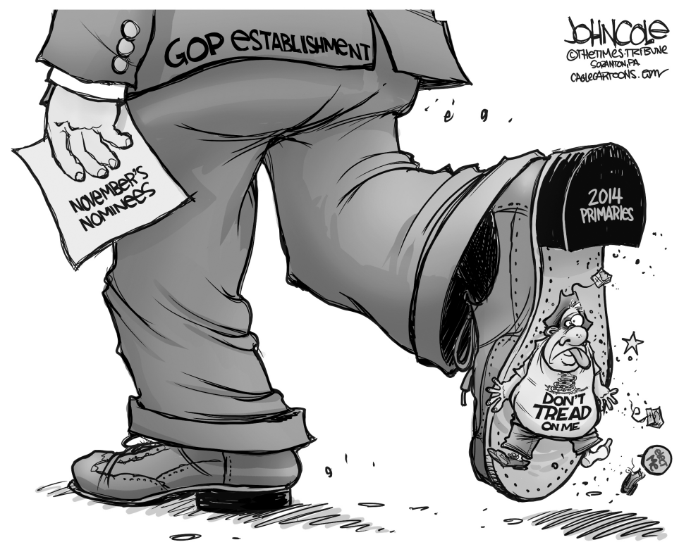 Tea party crushed BW