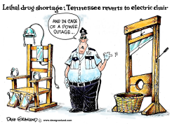 ELECTRIC CHAIR RETURNS by Dave Granlund