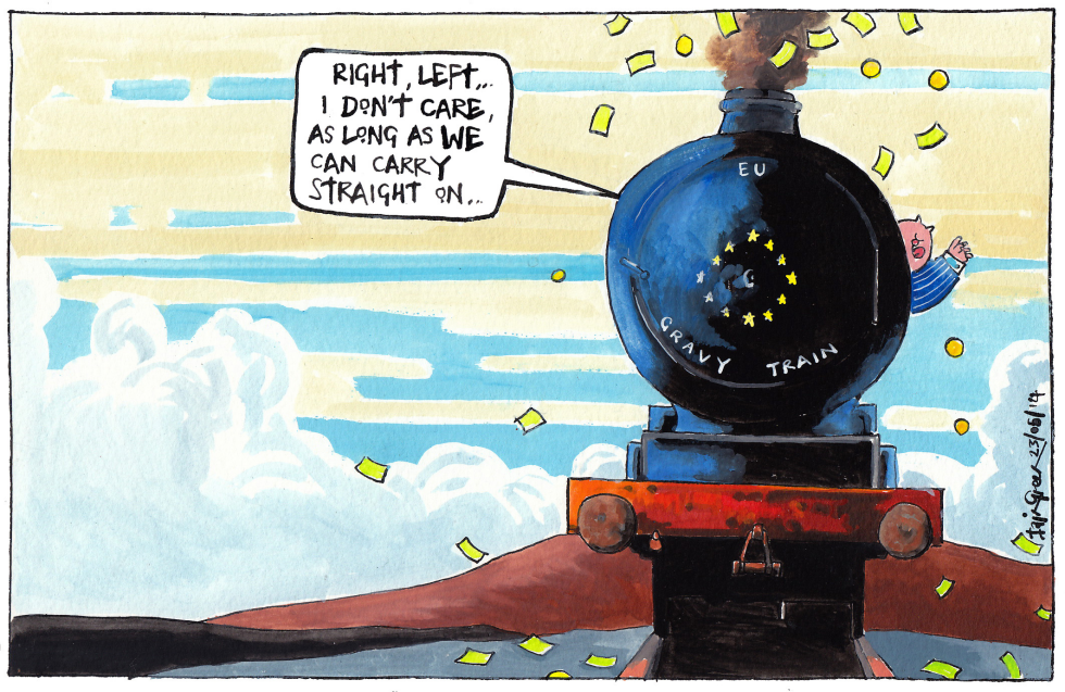EU ELECTIONS AND CONTINUING GRAVY TRAIN