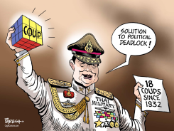 THAI MILITARY COUP  by Paresh Nath
