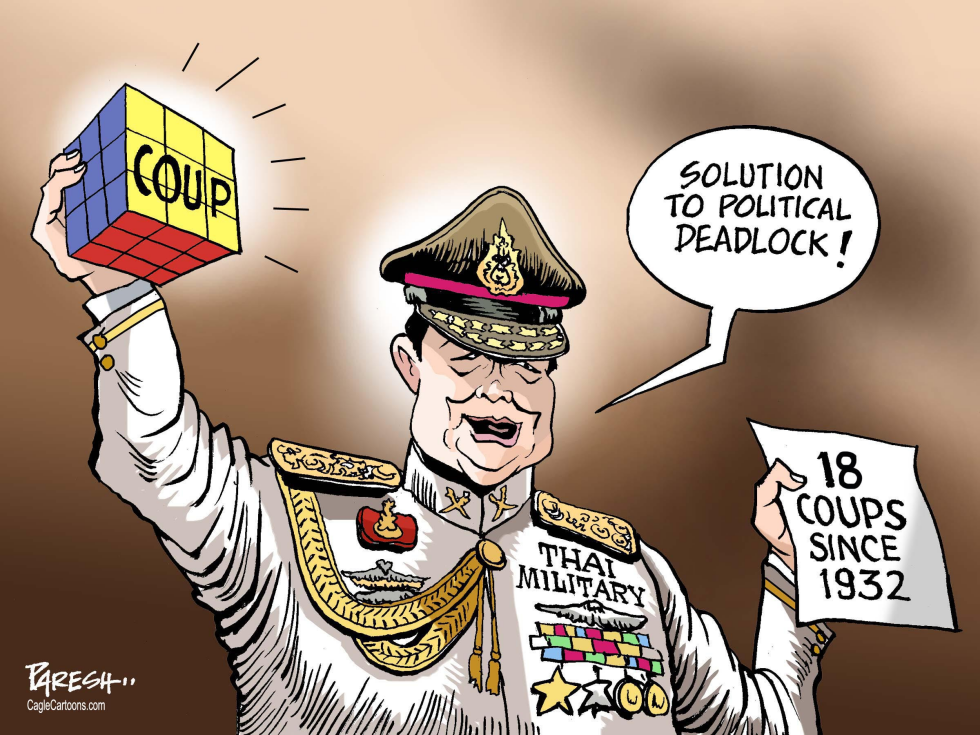 Thai military coup COLOR