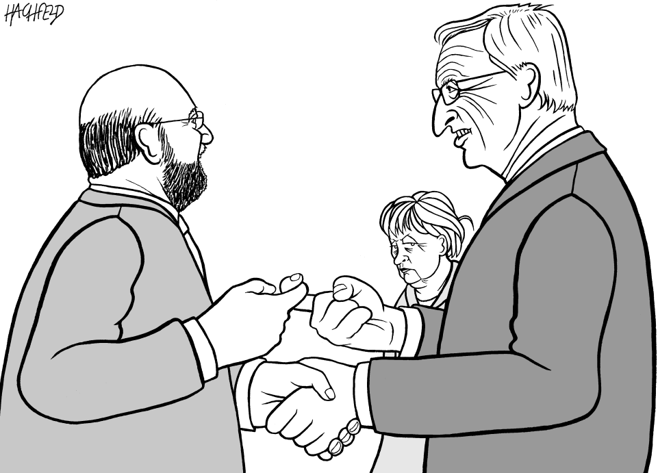  SCHULZ, JUNCKER by Rainer Hachfeld