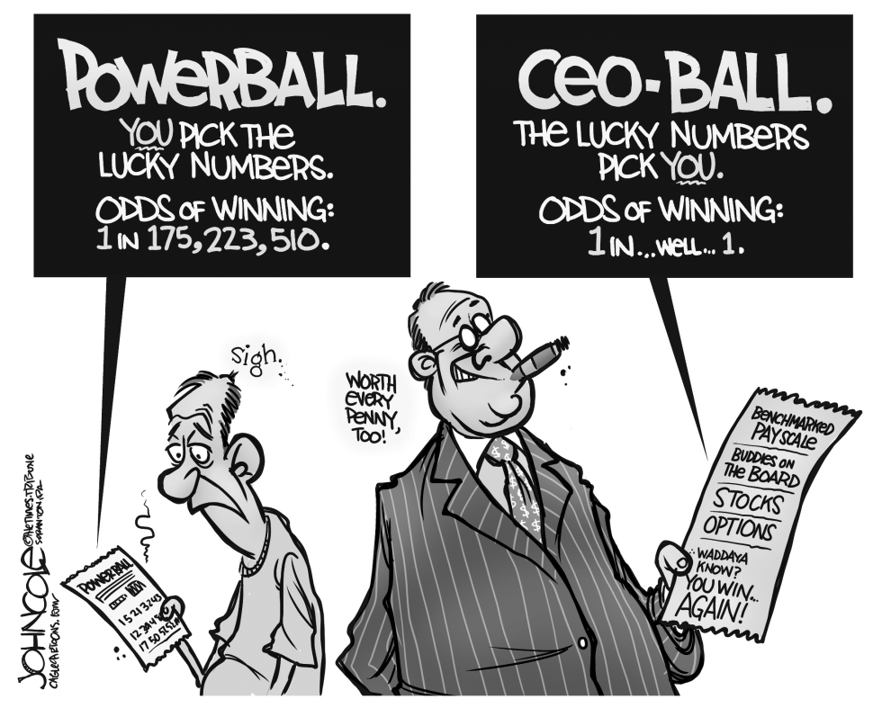 CEO lottery BW