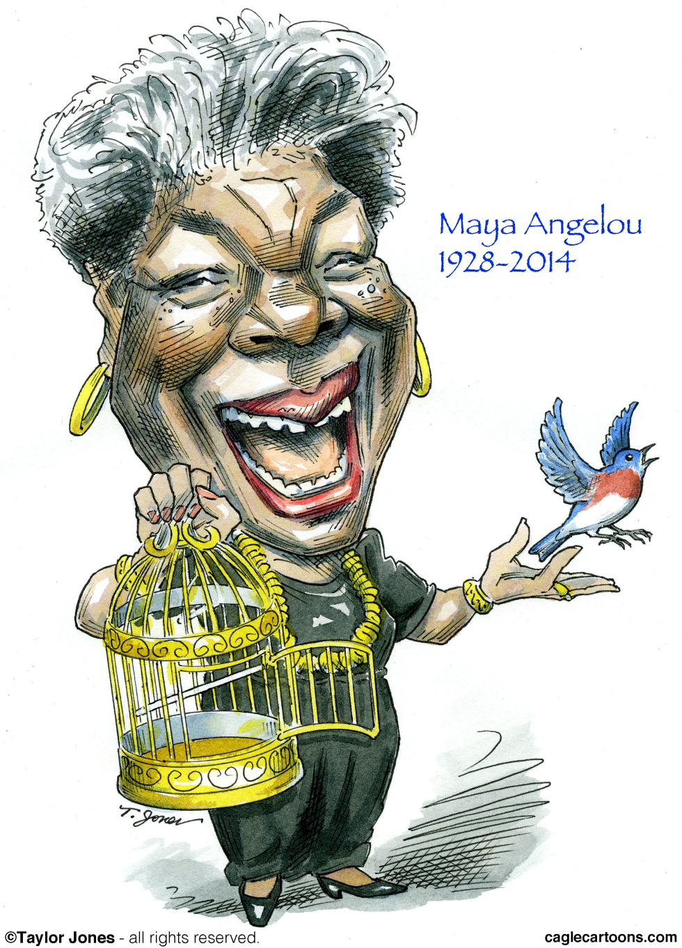  MAYA ANGELOU  by Taylor Jones