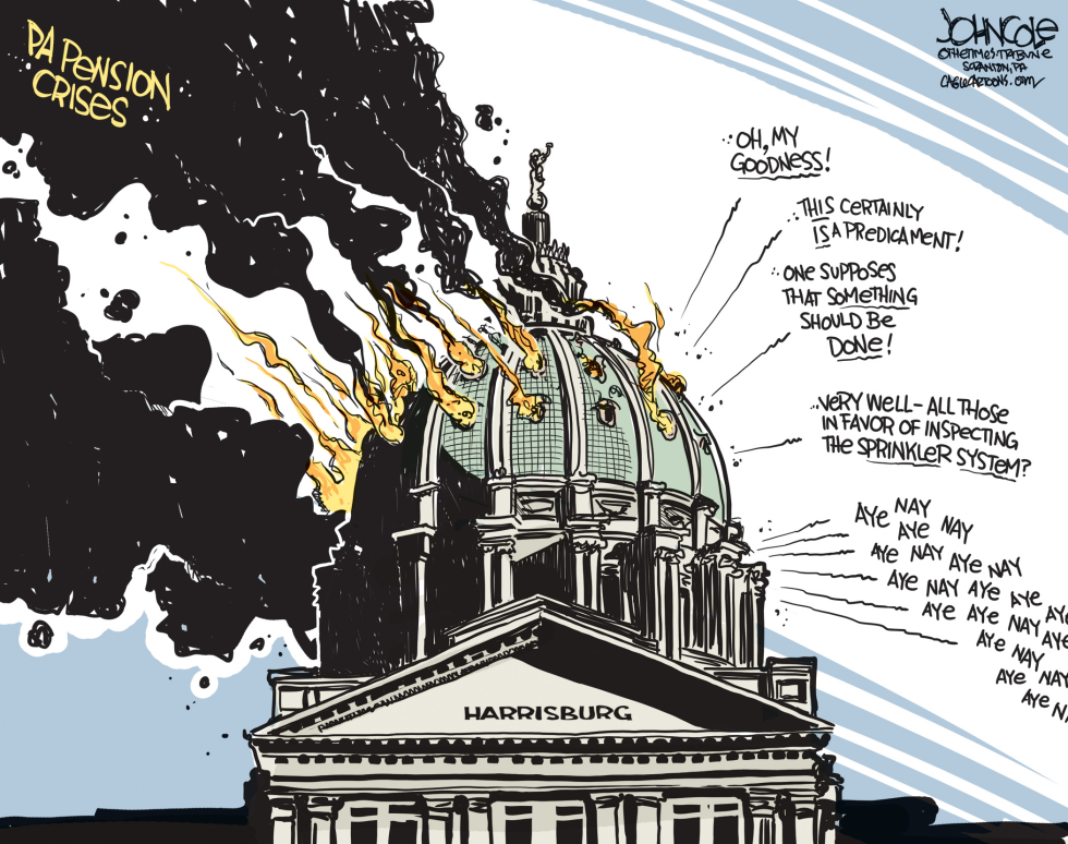 LOCAL PA -- Pension crisis COLOR