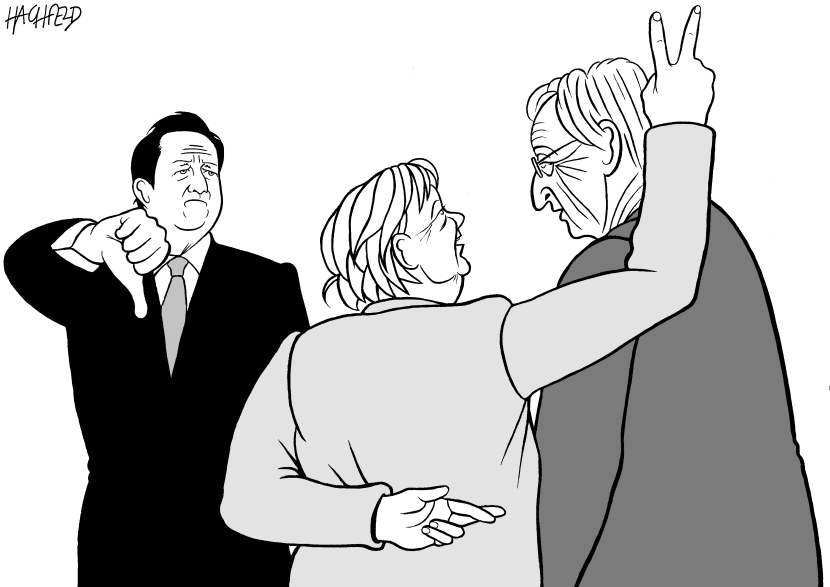 Cameron, Merkel, Juncker