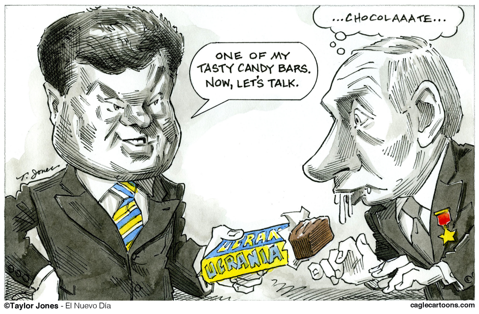  POROSHENKO AND PUTIN by Taylor Jones