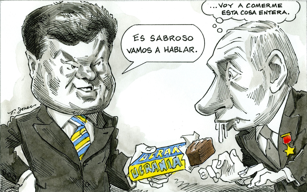  POROSHENKO Y PUTIN by Taylor Jones