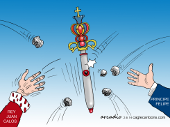 ABDICA EL REY DE SPAñA  by Arcadio Esquivel