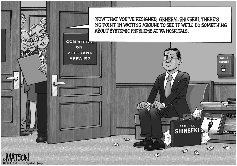 General Shinseki Sits in Veterans Affairs Committee Waiting Room