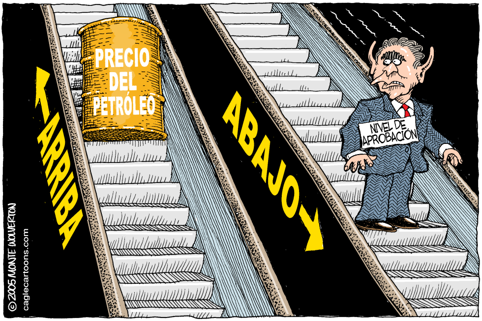 Petroleo arriba Bush abajo /COLOR