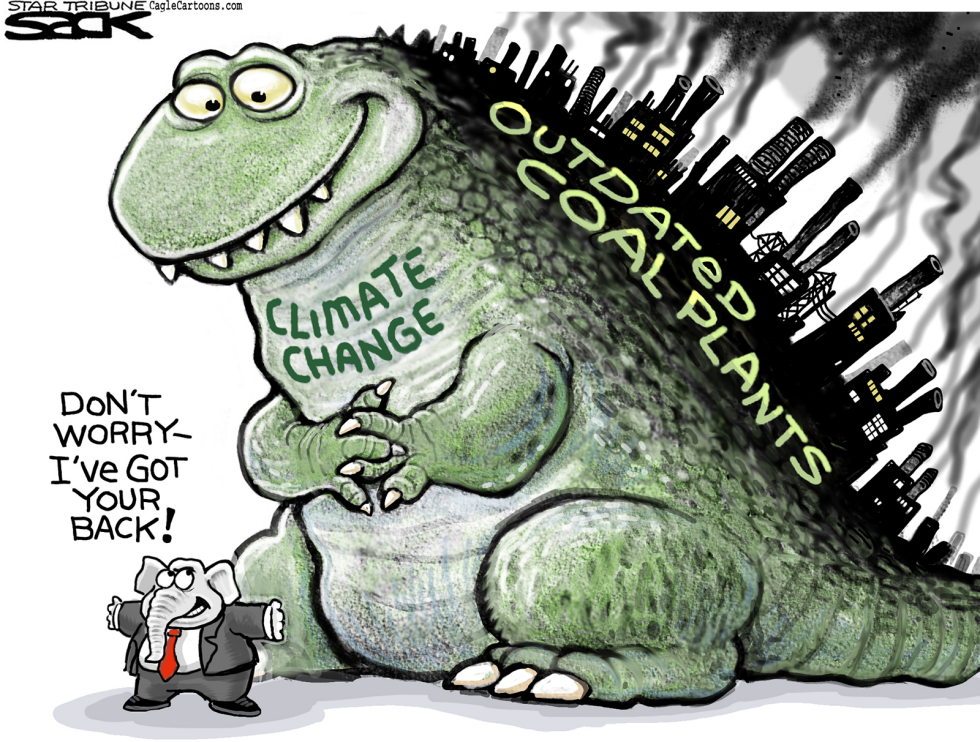  GODZILLA WARMING by Steve Sack