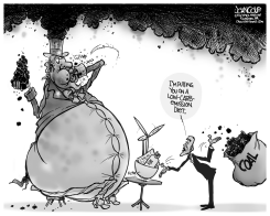 LOW-CARBON DIET BW by John Cole