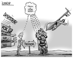 BERGDAHL AND TALIBAN BW by John Cole
