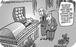 STUDENT LOANS  by Mike Keefe