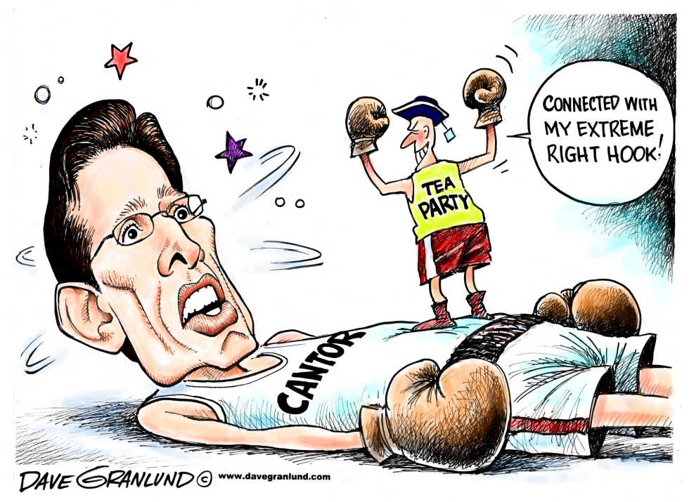  ERIC CANTOR DEFEATED by Dave Granlund