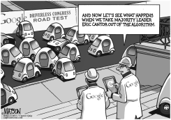 GOOGLE TESTS DRIVERLESS CONGRESS WITHOUT ERIC CANTOR by R.J. Matson