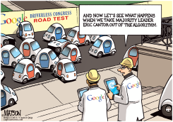 GOOGLE TESTS DRIVERLESS CONGRESS WITHOUT ERIC CANTOR by R.J. Matson