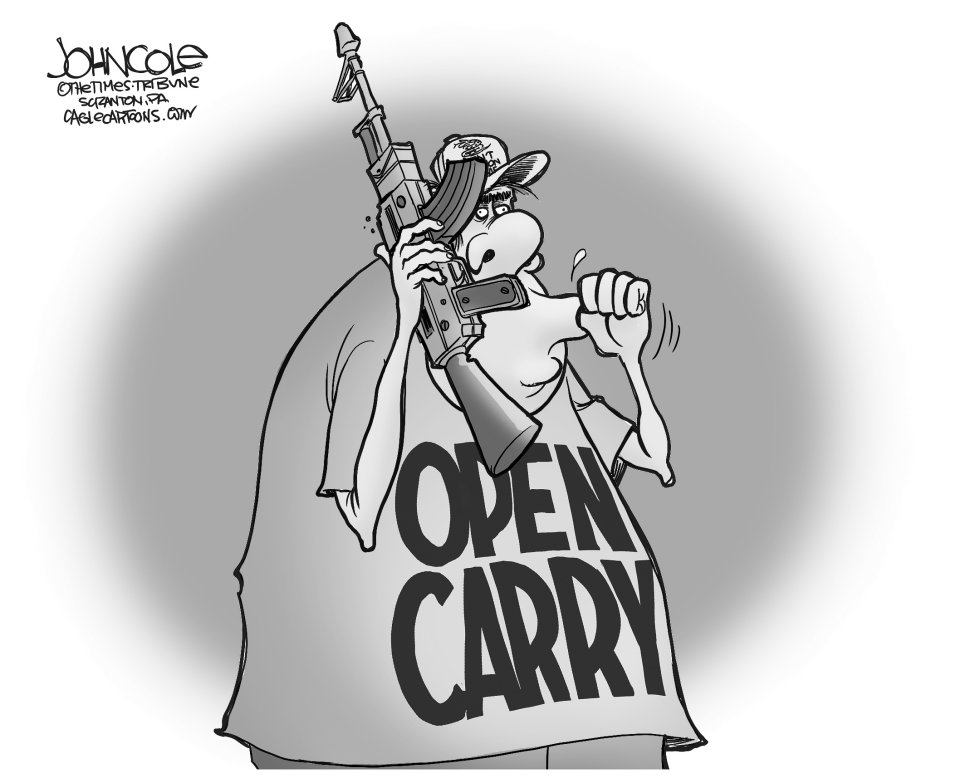 Open carry thumbsucker BW