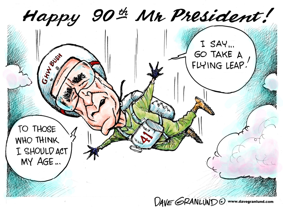 George HW Bush turns 90