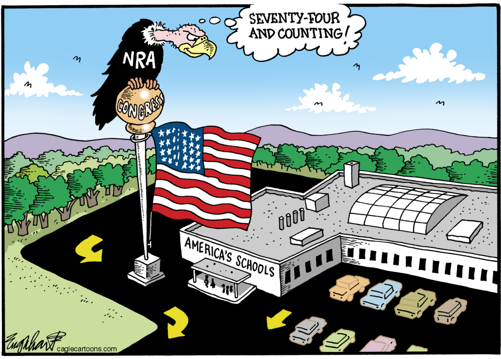  GUNS IN SCHOOLS by Bob Englehart