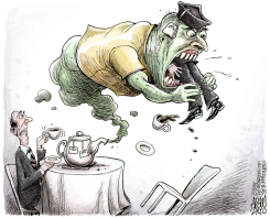 CANTOR LOSES SEAT  by Adam Zyglis