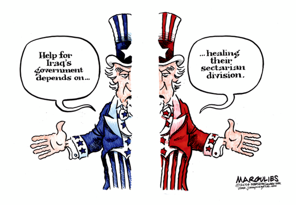 Iraq sectarian divide color