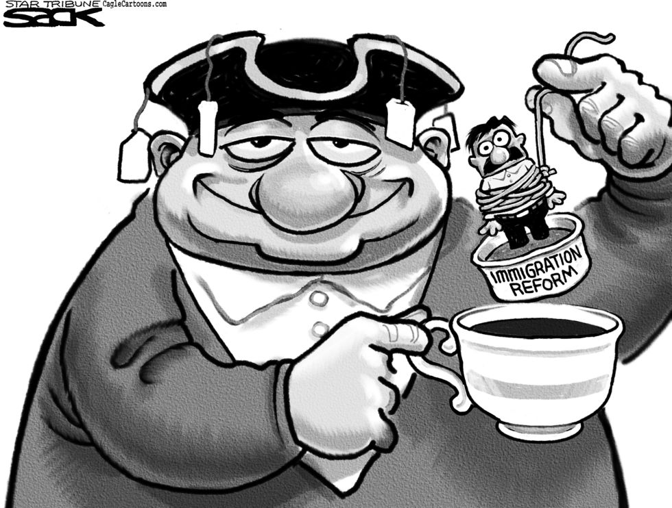 Tea Party Immigration Dunk
