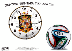 SPAIN KNOCKED OUT OF WORLD CUP by R.J. Matson