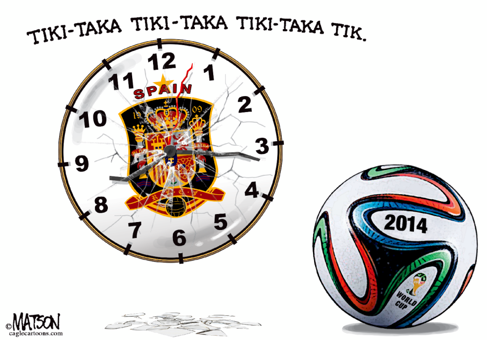 Spain Knocked Out Of World Cup-COLOR
