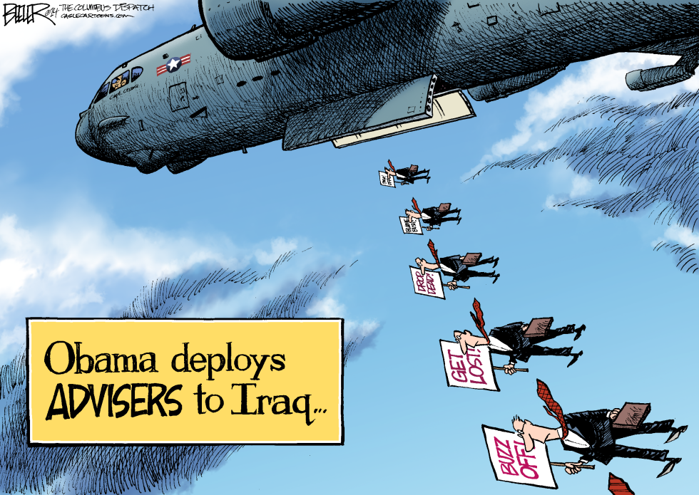  IRAQ ADVISERS by Nate Beeler