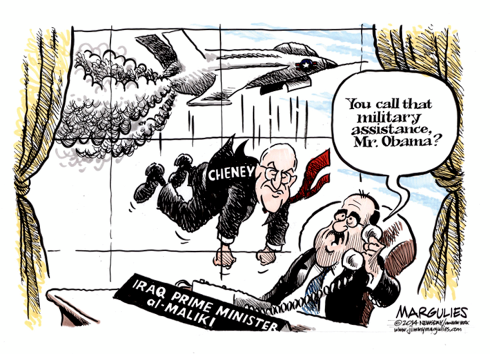 Cheney and Iraq policy color