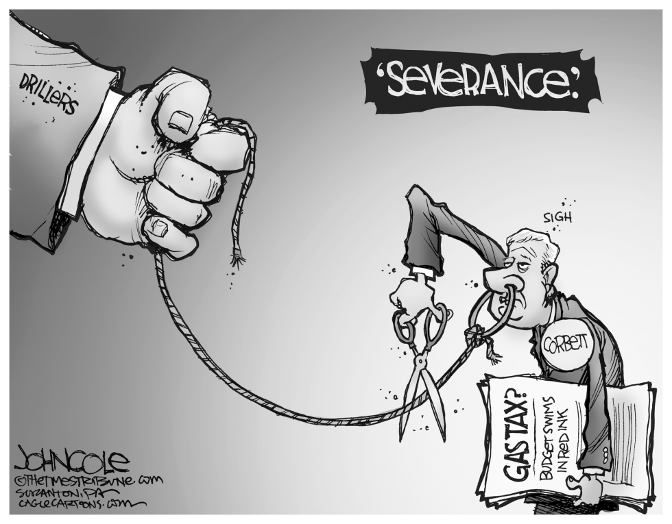 LOCAL PA -- Corbett and gas tax BW