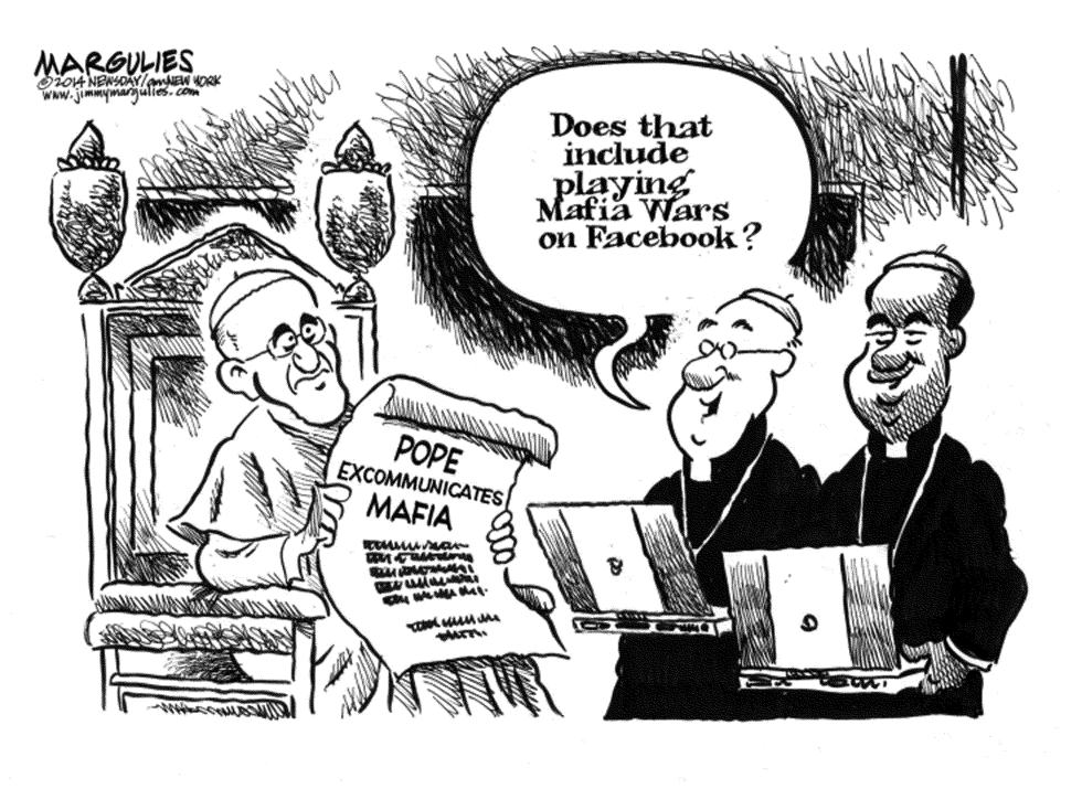 Pope excommunicates Mafia